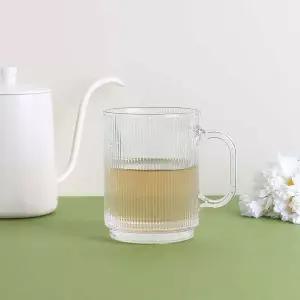 [골드스마일]스트라이프 손잡이컵 390ml (6개 1세트) 사무용품