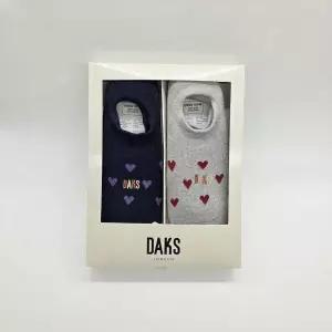 매장정품 DAKS 닥스 여성 반목하트 양말 2족 선물세트 26418 1044413