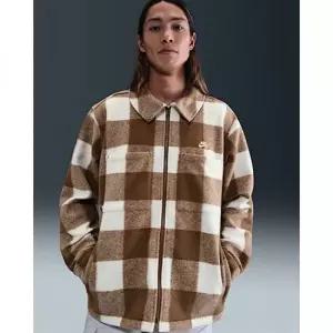 나이키 SB 에센셜 스케이트보딩 셔츠 재킷 - 세일모스우드 브라운화이트 HV1422-133 370040