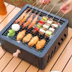 1인 미니 화로대 숯불 캠핑용 불판 바베큐 그릴