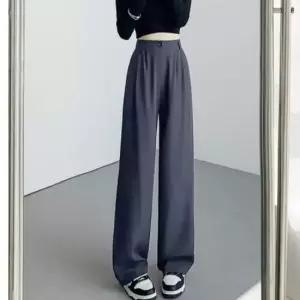 여성 슬랙스 에어린 바지 긴바지 여름 정장 와이드밴딩팬츠 쿨팬츠 정장바지