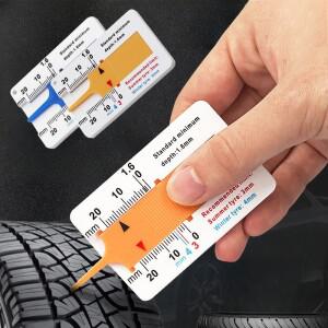 0-20MM 타이어 트레드 깊이 게이지 캘리퍼스 플라스틱 눈금자 바이크 오토바이 트럭 휠 측정 도구
