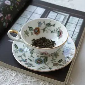 본차이나 미하루 홍차잔 2인세트 Ver2선물용찻 플라워찻 도자기찻 꽃무늬찻 홍차 커피 홍차컵 찻잔 고급찻