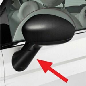FIAT 500 2007  2024 윙 미러 암 스템 커버 캡 왼쪽 승객 측 자동차 사이드 도어