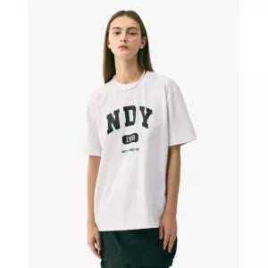브랜드정품 널디 NDY 아치 로고 반팔 티셔츠 화이트 233418