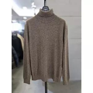 바쏘옴므 세이브존03 바쏘옴므 남성 터틀넥  혼방 브라운 목티 니트 폴라티 WSAQZ4WN