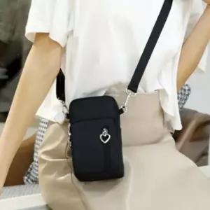 핸드 미니 크로스 여성 백 폰 휴대 가방 가벼운 3단