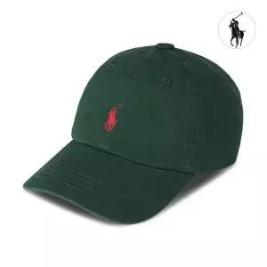 [폴로]랄프로렌 코튼 치노 볼캡 클래식 야구 모자 컬리지 그린 151650818