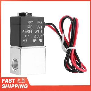 2웨이 노멀리 클로즈드 밸브 12V DC 14인치 공압 알루미늄 전기 솔레노이드 에어
