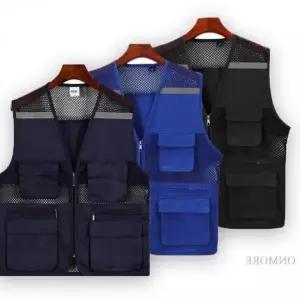 남성용 여름 현장용 작업 조끼 단체복 망사 작업복