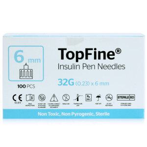 탑파인 인슐린 주사침 일회용 주사바늘 펜니들 주사기 32G 6mm 1박스[100개입]