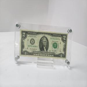 이달러지폐액자  2달러 행운의2달러액자 라운드가공