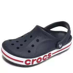 크록스 바야밴드 남성 여성 공용 클로그 샌들 슬리퍼 아쿠아슈즈 네이비 레드 205089-4CC