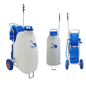 밀차형 충전식 자동 농약 분무기 45리터 이동식 압축 전동 농약살포기 코끼리 농업용 분무기