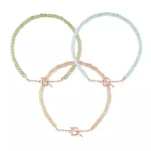 [도로시] 14k 센서빌D 천연석 토글 팔찌 3type)