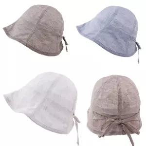[마메든]린넨 리본 벙거지 3color 여성 심플 데일리 여름 보넷 챙모자/OM-B31001