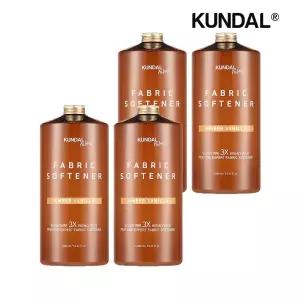 [쿤달]쿤달 시그니처 3배 초고농축 리치 퍼퓸 엑스퍼트 섬유유연제 엠버바닐라 1580ml x4개