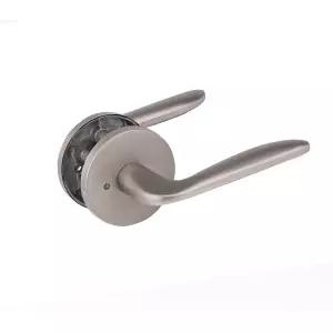 엔젤금속 SSL 2964 SN 시그니처 버튼식 방문손잡이  화장식 욕실  나무문 ABS도어 문고리 도어핸들