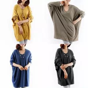 [하프클럽/]위쉬몰 WW 오버가오리브이넥롱티(0196H403) 빅사이즈