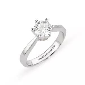 18k 랩 다이아몬드 1캐럿 6프롱 솔리테어 반지