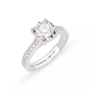 14k 일루전 랩 다이아몬드 4프롱 반지_1캐럿