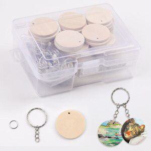 열쇠고리 우드 우트팬던트열쇠고리 이름 키링 팬던트 DIY 나무키링