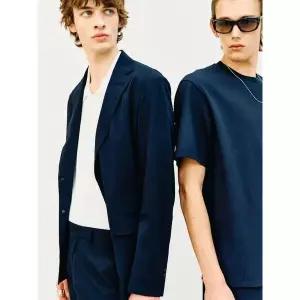 [로가디스] [SMART SETUP] 경량 나일론 스트레치 솔리드 셋업 재킷  네이비 (RY5411P72R)