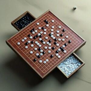 서랍식 원목바둑판 실버 단일 없는 SET 바둑판 19루트 A 장기 바둑 취미 멜라민
