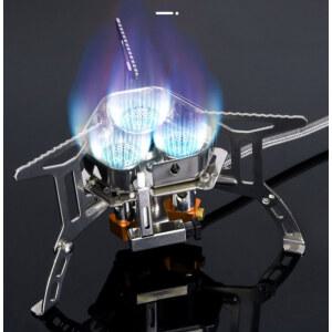 캠핑 미니 버너 3구 해바라기버너 높이조절식 7성 휴대 캠핑요리 16800W 감성 스토브