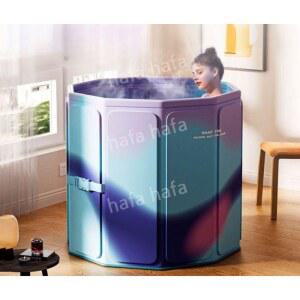 원터치 접이식 욕조 간편 가정용 간이 원룸 반신 목욕 이동식 1인용