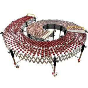 자바라컨베어 택배 박스 레일 운반 롤러 이동 접이식