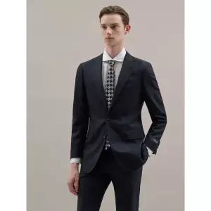 [Prestige] 울 모헤어 솔리드 레귤러핏 수트 재킷 - 네이비 (GA5401PB2R)