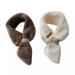 리본 도트 겨울 머플러 목도리 겨울 봄 가을 여자/보온/스카프/에코퍼/쁘띠퍼/여성/넥워머/어린이/밍크털