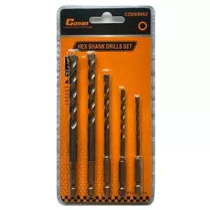 콘크리트 드릴 비트 세트 임팩용 육각 5p 세트/십자드릴/철기리/전동/자석/토션/스텐/기리/목공/논슬립