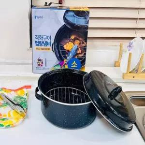 다모아만물상  직화구이 법랑냄비 소24cm