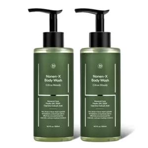 히이즈 냄새&체취삭제 클렌징케어 사계절 바디워시 시트러스 우디향 2개 500ml