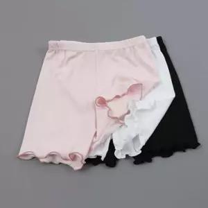 심플하고 귀여운 프릴 디자인 키즈 주니어 속바지반바지 여아 어린이 유아 팬츠 아동 실내복 고무줄