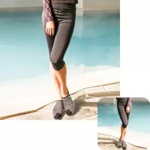 뮤 1개 래시 래쉬가드 수영복여자 여성비치웨어요가7부바지 DHO-R3363