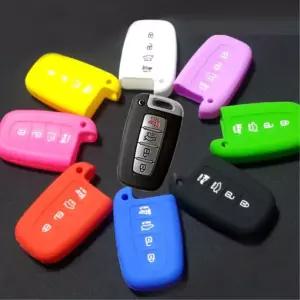 구형 에쿠스 폴딩키 4버튼 실리콘 스마트키 케이스/실리콘키커버/스마트키홀더/자동차키커버/차키홀더/