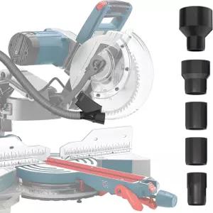 Miter 톱 집진기 부착 개선된 먼지 포트 5-in-1 어댑터 포트는 Bosch 12 글라이드 GCM12SD 집진기에