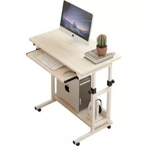 바퀴달린 노트북 이동식 탁자 선반 컴퓨터 테이블 간이 책상