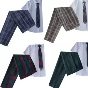 남자 체크바지 교복 넥타이 세트 시즌1 고등학교교복 학생복