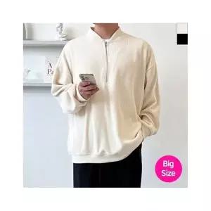 에스케이스토아 블레오 남자 빅사이즈 코듀로이 반집업 맨투맨 DM2601081382