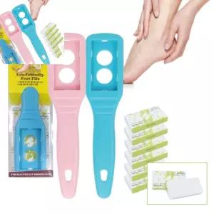 무챠 풋케어발각질제거기 세라믹핸들파일 리필형 세라폼손잡이+리필패드6p 에코핸들풋파일 굳은살지우개