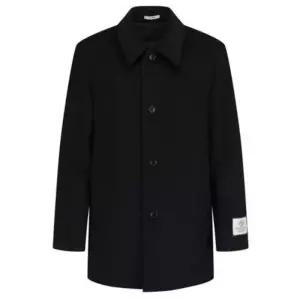 지오지아 25FW 블랙 캐시미어 혼방 블렌드 하프코트 ADF4CG1902 1140692