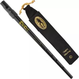 클라크 스위트원 틴휘슬 인 C - 부드러운 블랙 천 호루라기 파우치가 있는 페니휘슬