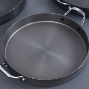 식 그릴 팬 비 스틱 코팅 실내 야외 요리를  둥근 바베큐 철판 프라이팬