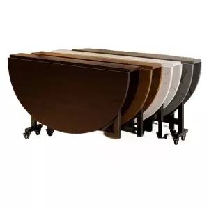 중식 원탁 테이블 간이 밥상 인테리어 원형 회전 경량