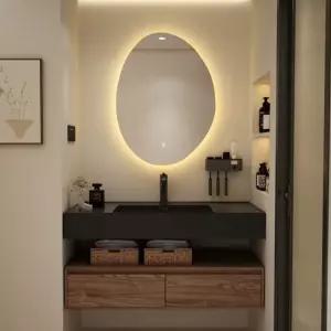 욕실 하부장 언더볼 세면대 화장실 원형거울 건식 호텔