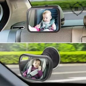 운전중 아기관찰 차량 룸미러 뒷좌석 모니터링 각도조절